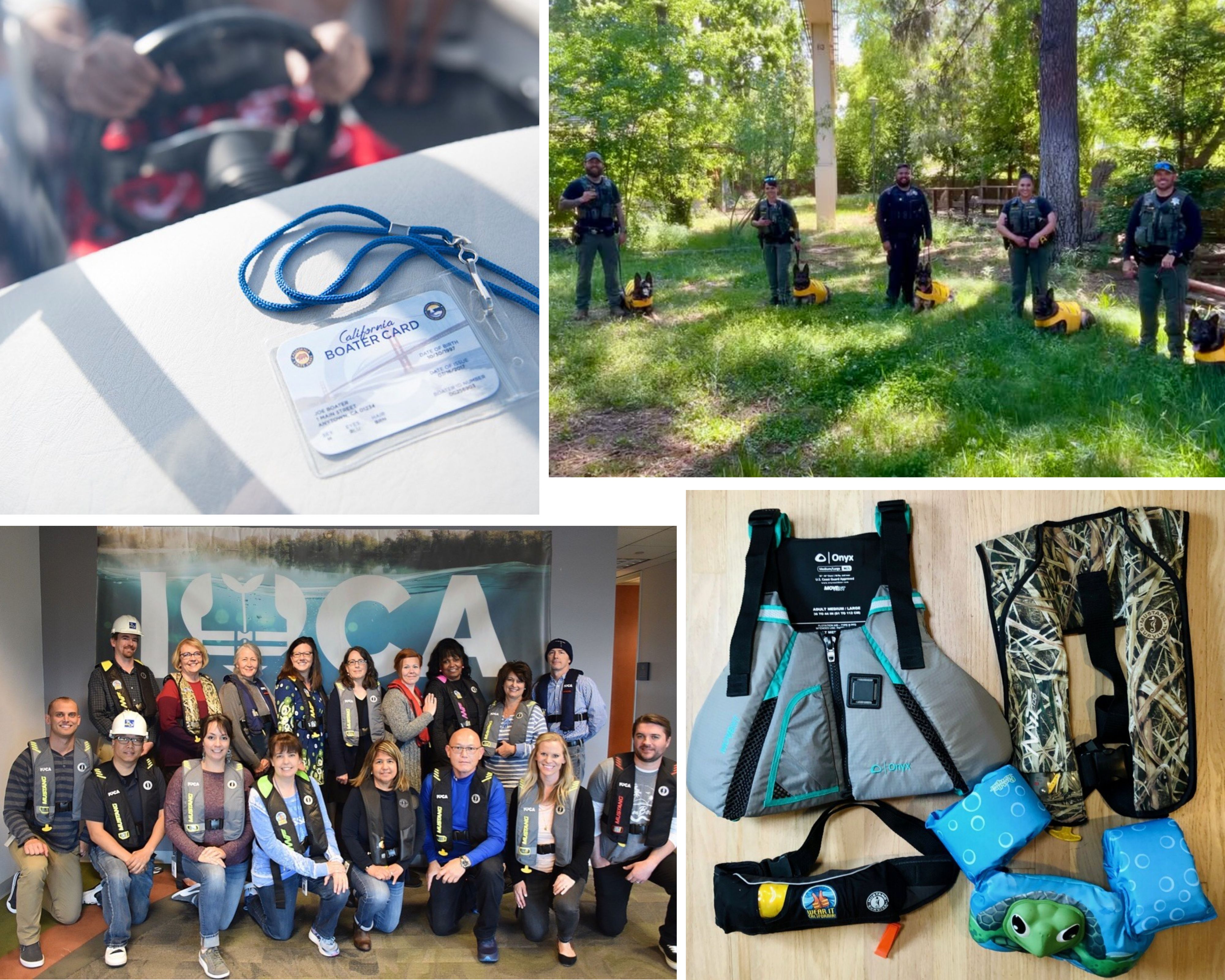 National Boating Safety Week Photo Collage Wear Your Lifejacket to Work Week